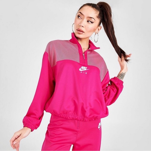 Nike Sweaters - NIKE AIR 1/4 Sip-up Sweater Hot Pink size Medium